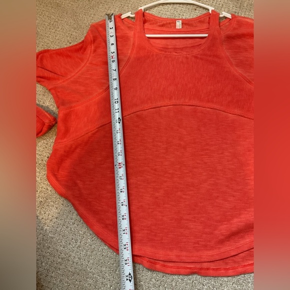 Free People Zenith Tee Red Orange Size Small - Picture 7 of 7